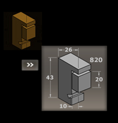Wooden Frame Profile Barth No. 820
