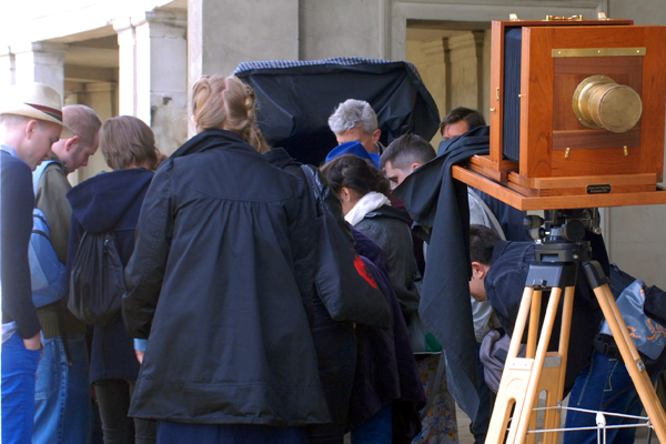 The demo and portrait stuff outside