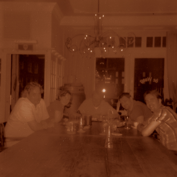 "Dinner" photographed a la super-cheesy on the Impossible Project's PX600 film