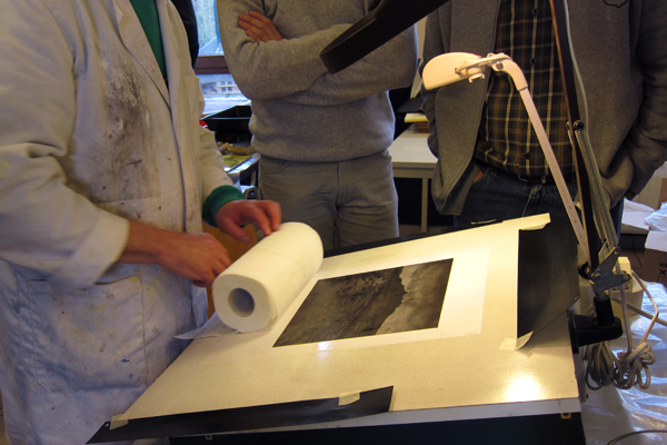 Again removing the excess water of your print